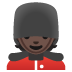 💂🏿 guard: dark skin tone display on Google